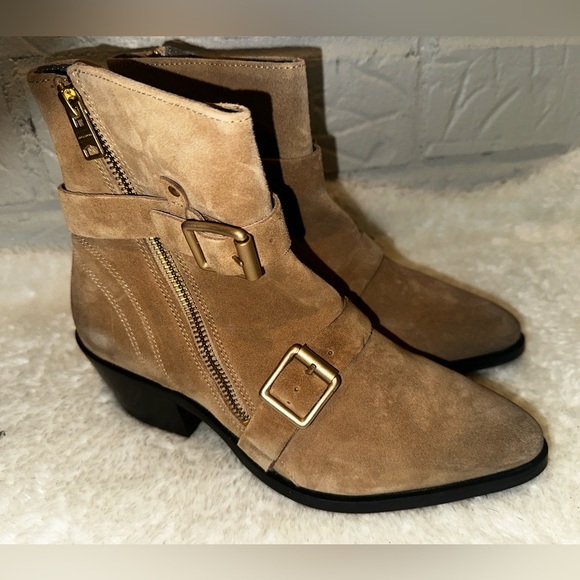 New AllSaints Lior Suede Boot Size 37 - Picture 2 of 8